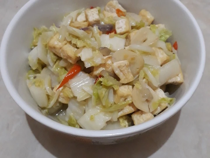 Langkah Gampang Menyiapkan Resep Tumis sawi putih tahu yang Enak Banget Anti Ribet, Mantap