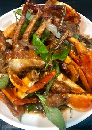 Hình của món Cua sốt tiêu đen.