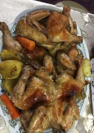 صورة لوصفة دجاج مشوي بالفرن