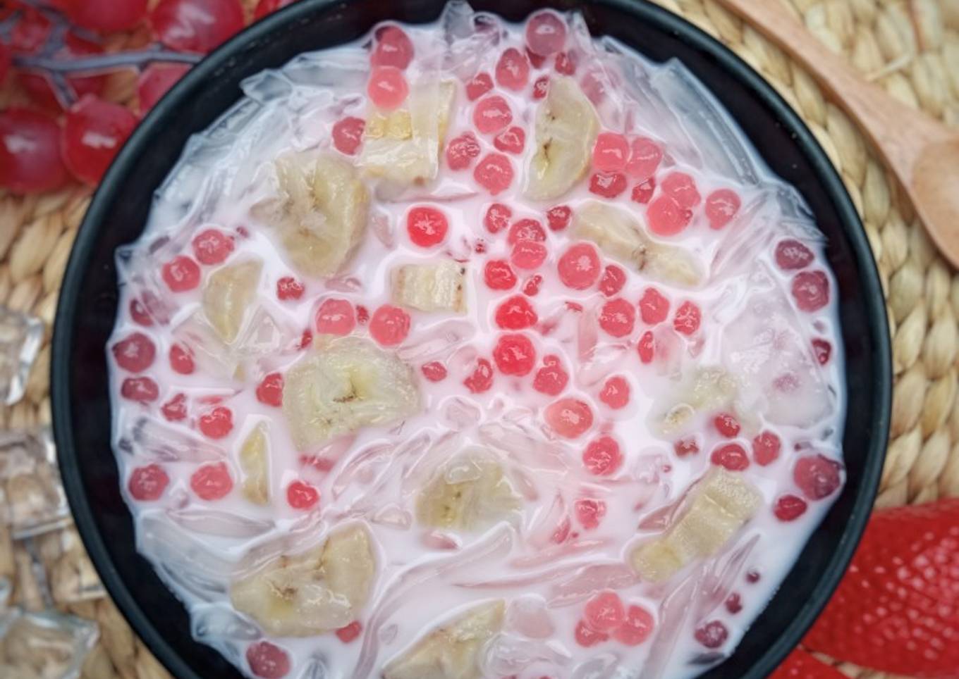 Es pisang kukus sagu mutiara