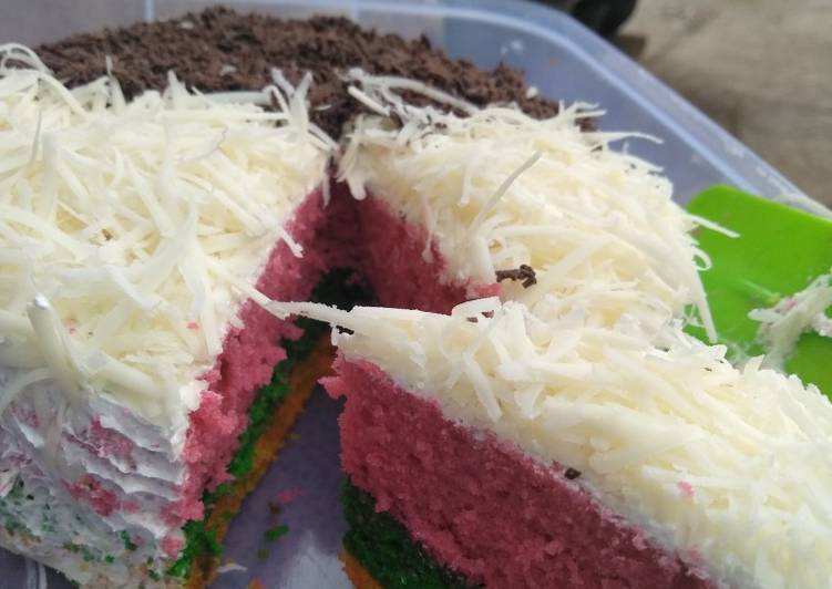 Resep Terbaru Bolu kukus warna warni 🌈 Nikmat Lezat