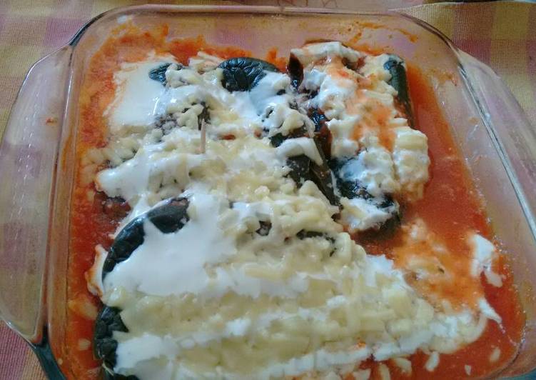 Chiles Rellenos Sin Capear ॐ Receta De Maria Carmen Cookpad