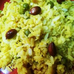 Vegetable poha A picture of Vegetable poha.