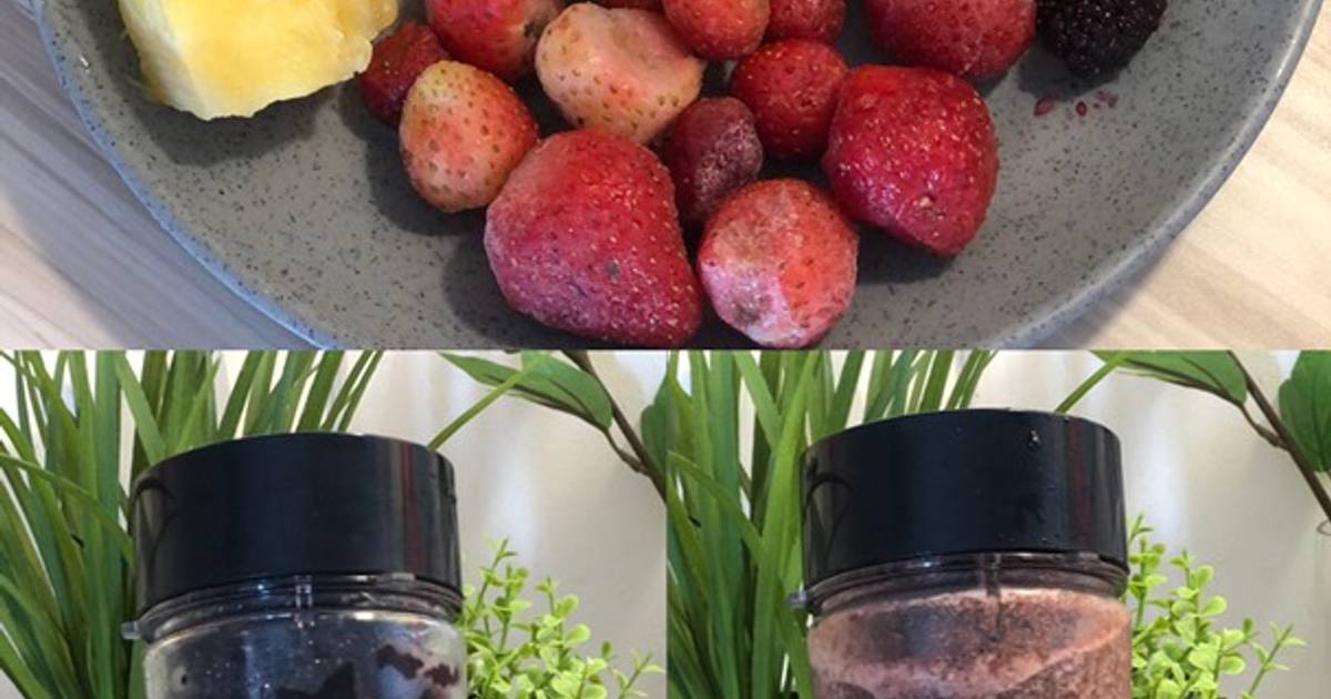 Resep Healthy Juice Kale, Nanas, Lemon, Strawberry, Blackberry oleh