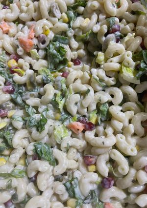 صورة لوصفة سلطة معكرونة