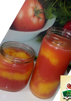 A picture of Mango watermelon juice.