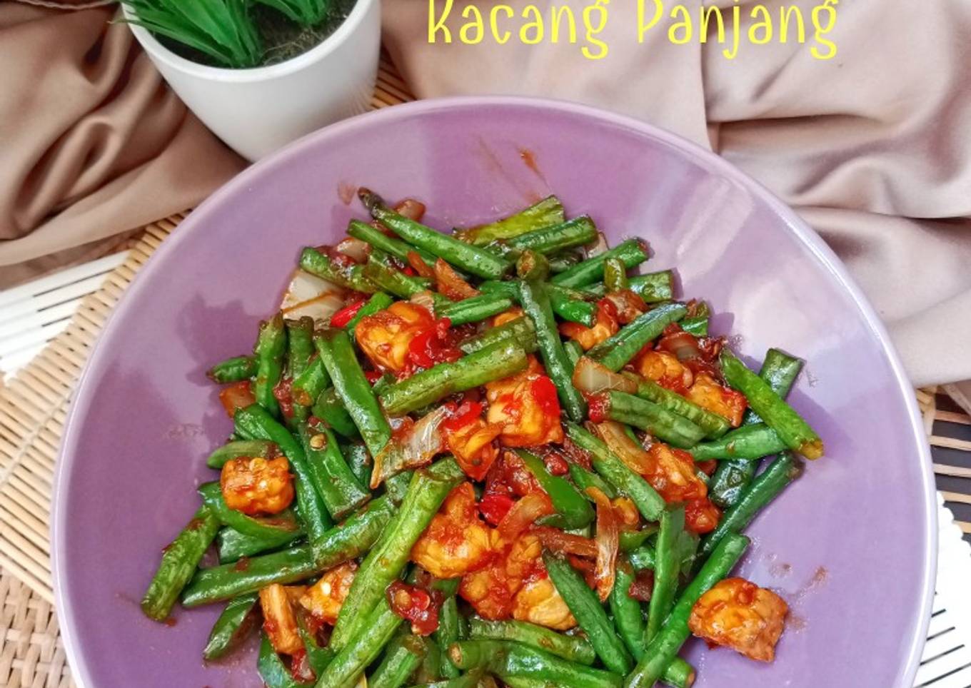 Oseng Tempe Kacang Panjang