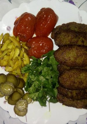 عکسی از دستور کباب سیب زمینی پیاز