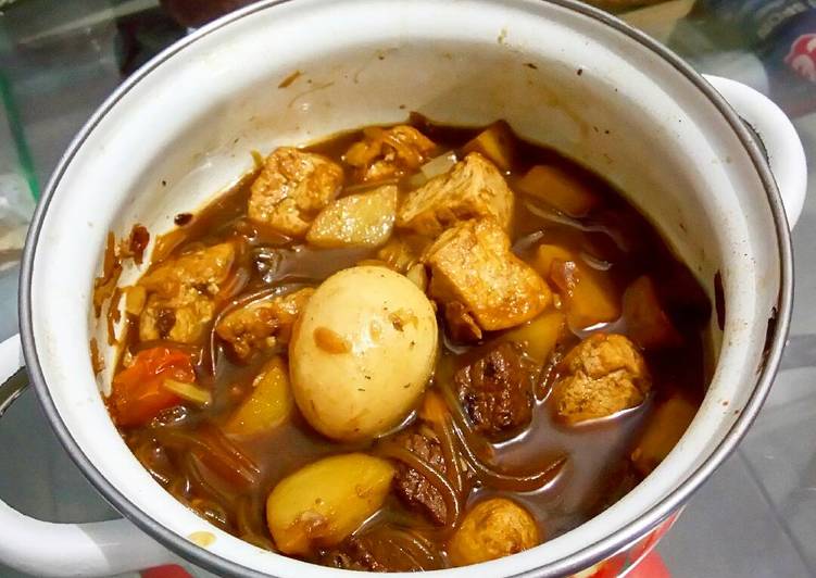 Resep Semur daging telur tahu kentang suun oleh Ai Ling ...