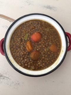 Una foto de Lentejas con verduras