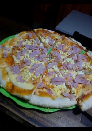 Una foto de Pizza casera