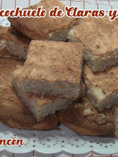 Foto principal de Bizcochuelo de claras y limón sin azúcar y sin gluten ideal para desayunos y meriendas
