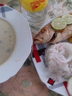 Una foto de Sancocho de pescado en leche de coco