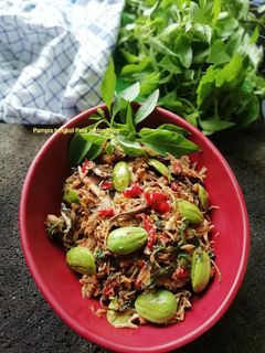 Foto resep Pampis tongkol Pete pedas