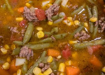 How to Recipe Yummy Hamburger Vegetable Soup