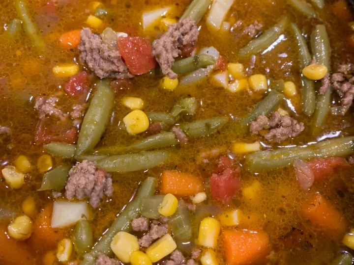 Easy Ways Make Recipes Hamburger Vegetable Soup the Delicious Delicious.