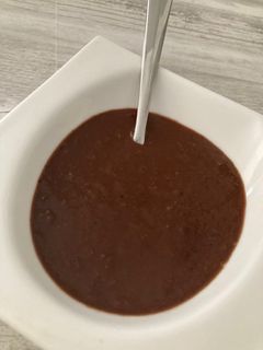 Una foto de Salsa de chocolate para carnes