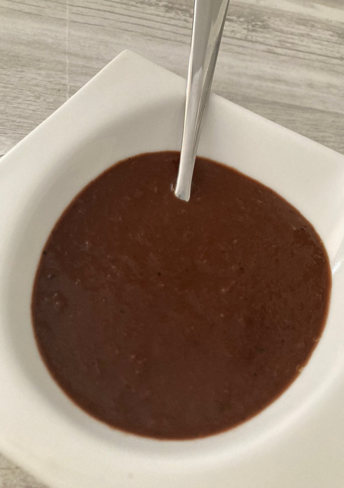Una foto de Salsa de chocolate para carnes