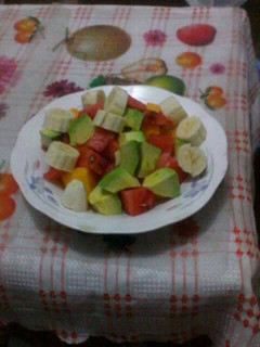 A picture of Fresh fruit salad.
