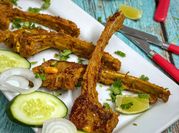 A picture of lamb chops with ginger