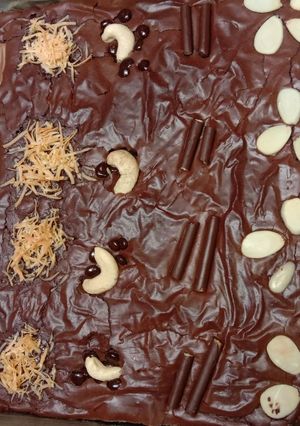 Foto resep Fudgy brownies shiny crust pake otang