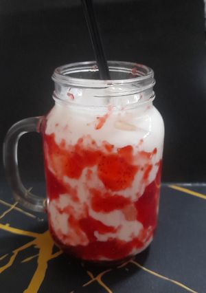 Foto resep Korean strowbery milk latte