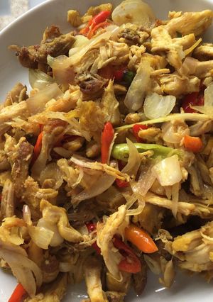 Foto resep Ayam Suir bumbu matah