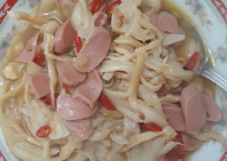 Tumis Jamur Tiram dan Sosis