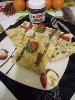 صورة لوصفة الكريب بالنوتيلا والموز 😋 🇩🇿🇩🇿🇩🇿