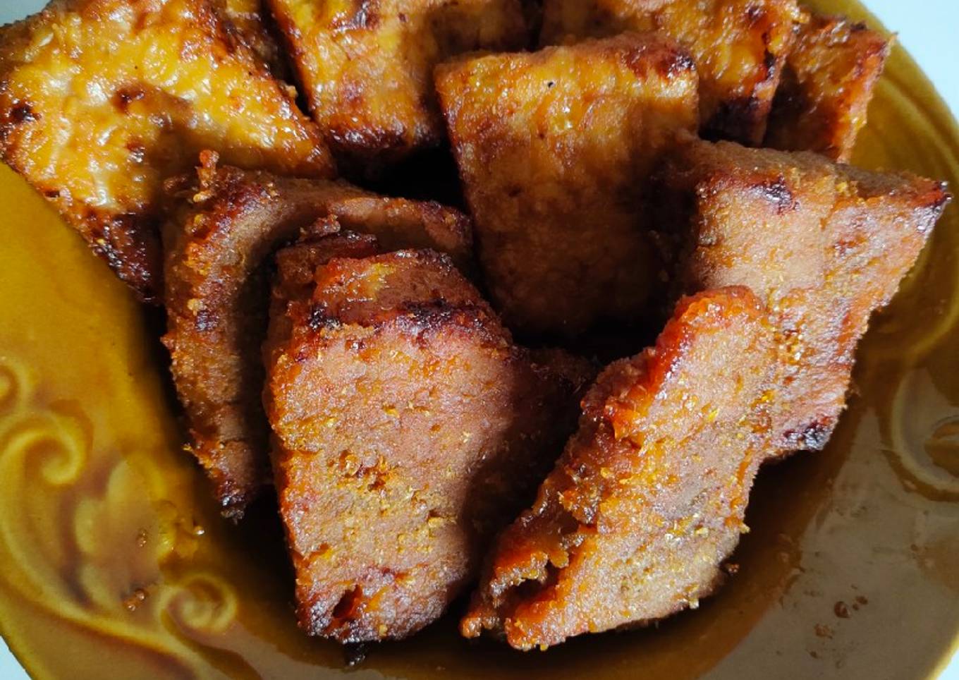 Empal gepuk dan tempe bacem