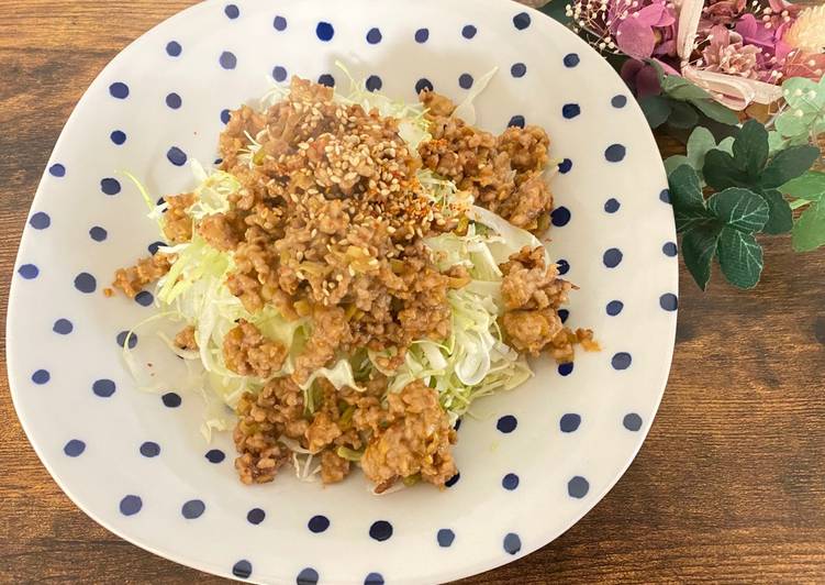 Steps to Make Speedy Japanese Miso Pork Salad