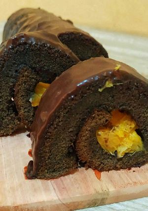 Foto resep Bolu gulung 3 telur (double chocho roll)