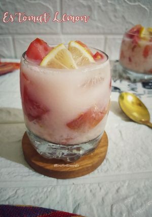 Foto resep Es Tomat Lemon