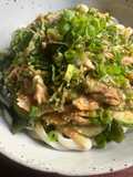 Cold Udon & Mackerel with Miso Sauce