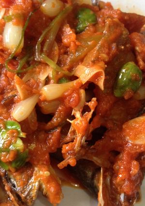 Foto resep Ikan asin sambal pete