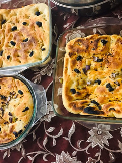 A picture of Focaccia bread.