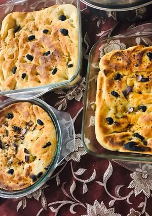 A picture of Focaccia bread.