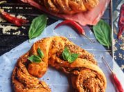 A picture of red chilli flakes paprika