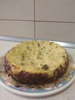 Una foto de Pastel de puerros