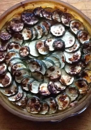 Une photo de Clafoutis courgettes lomo et cheddar