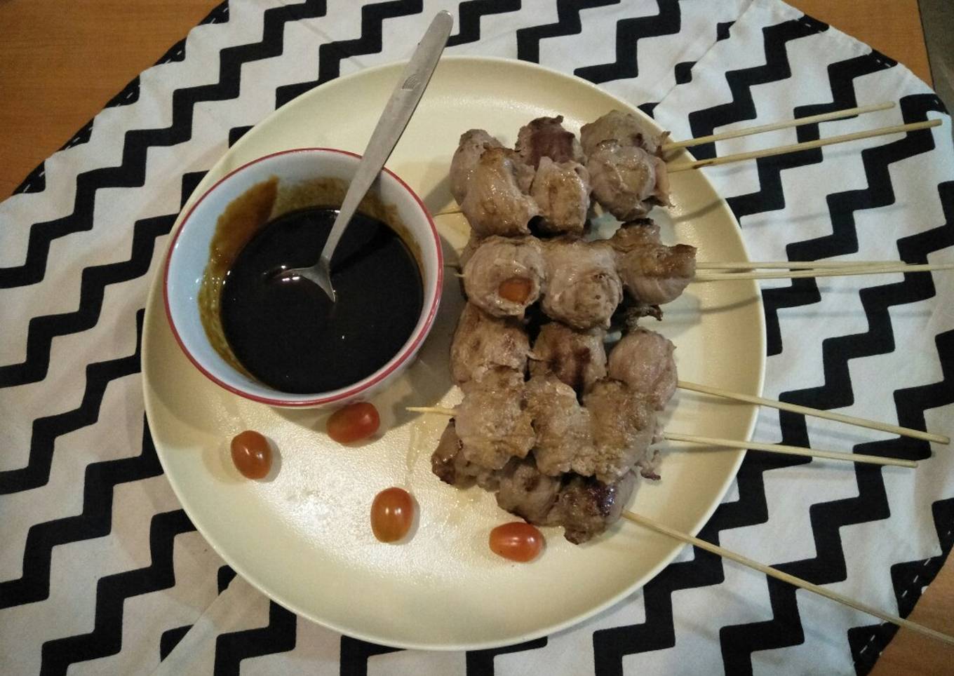 307. Sate tomat beef slice