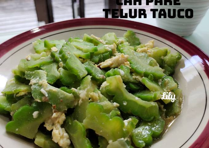 Ternyata ini loh! Resep bikin Cah Pare Telur Tauco dijamin sesuai selera