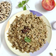 A picture of Lobia dum biryani.