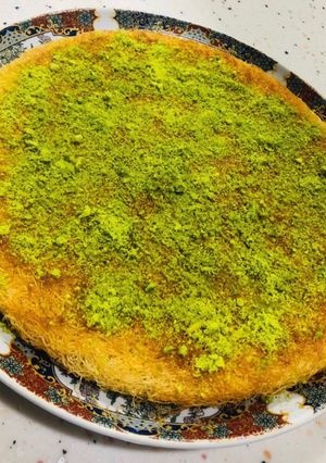 صورة لوصفة كنافة بالقشطة 😍😍