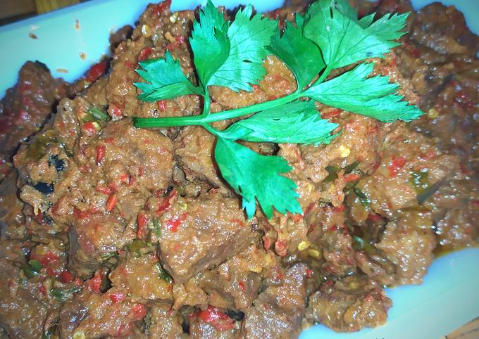 Rendang Sapi Pedas Anti Gagal