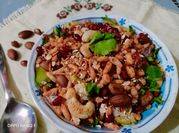 A picture of pomegranate oats