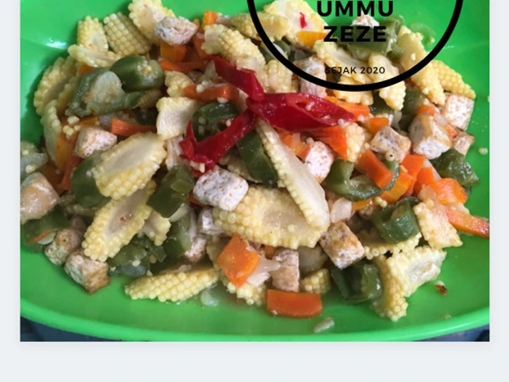 Cara Gampang Membuat Resep Tumis Jagung Wortel Tahu Oyong (Non MSG) yang Menggugah Selera Anti Ribet, Uenak Banget