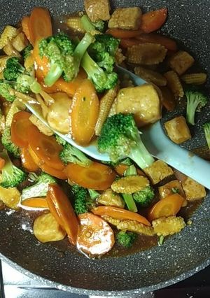 Foto resep Tumis sayur saus teriyaki