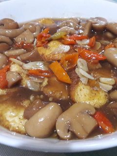 Foto resep Tofu jamur saos tiram