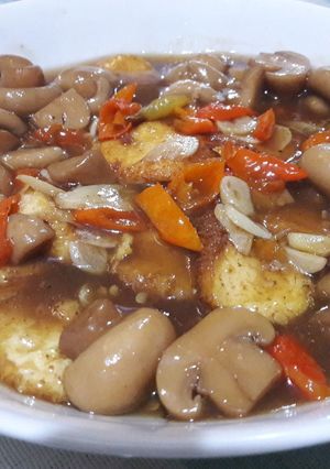 Foto resep Tofu jamur saos tiram